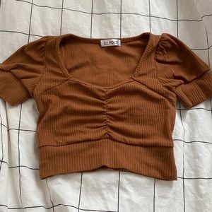 Brown autumn tank top